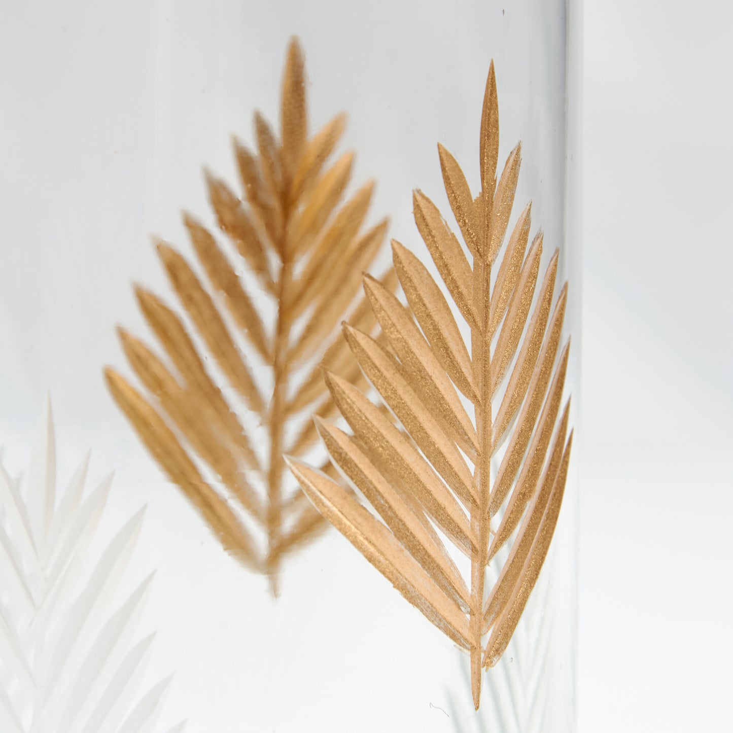 Small Gold Leaf Drinking Glasses (Set of 2)