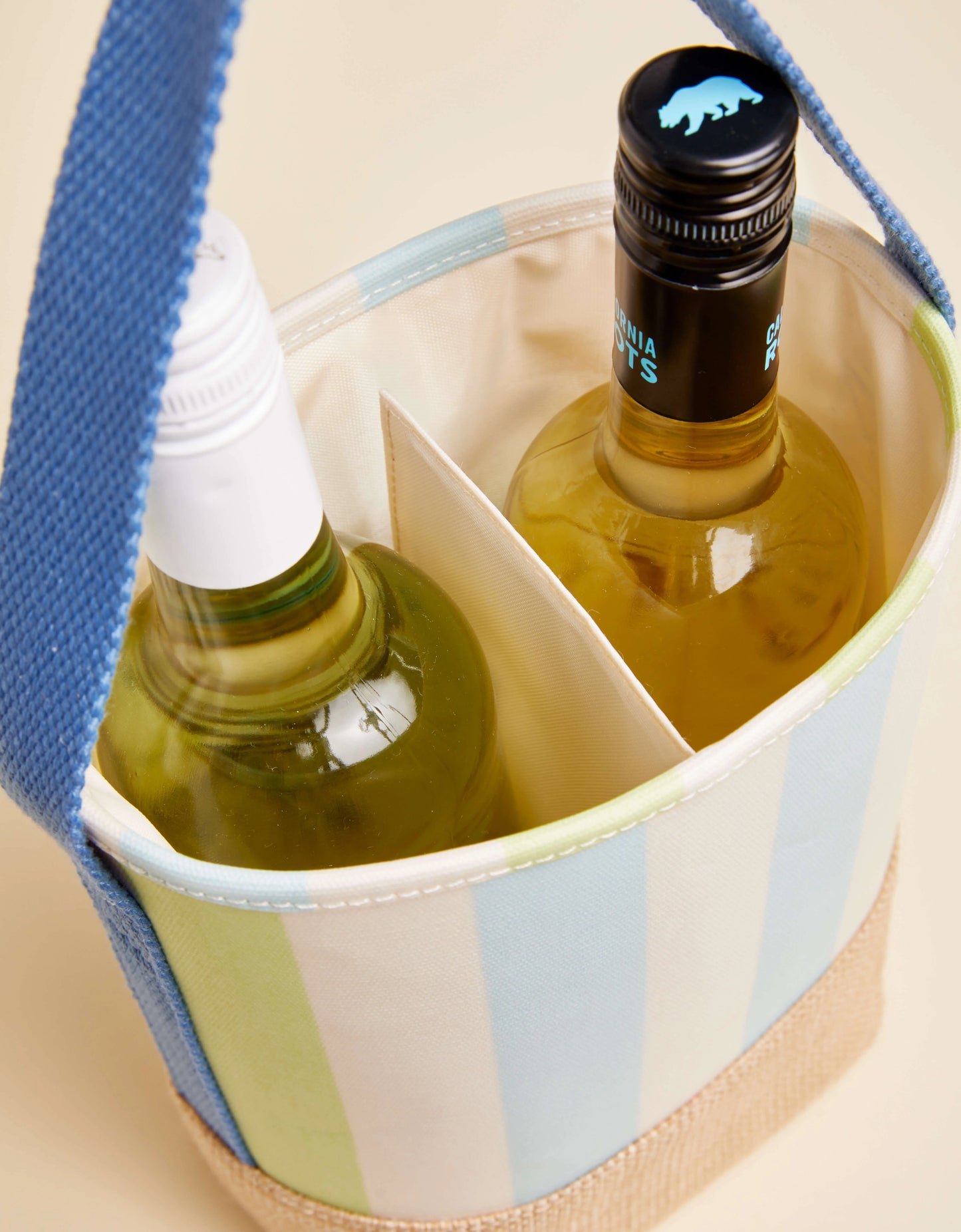 Double Wine Caddy Overboard Stripe