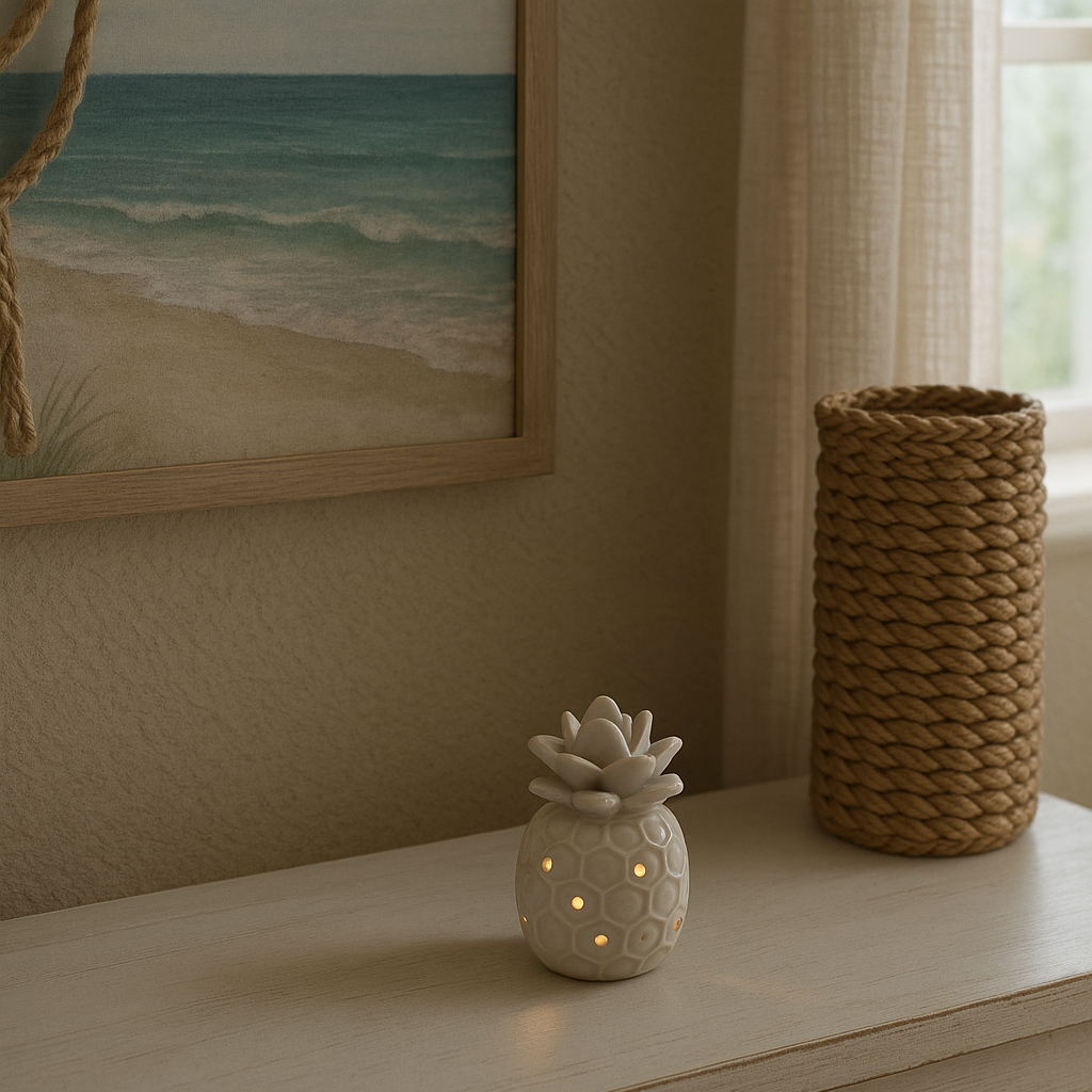 Ceramic Pineapple Glow Light