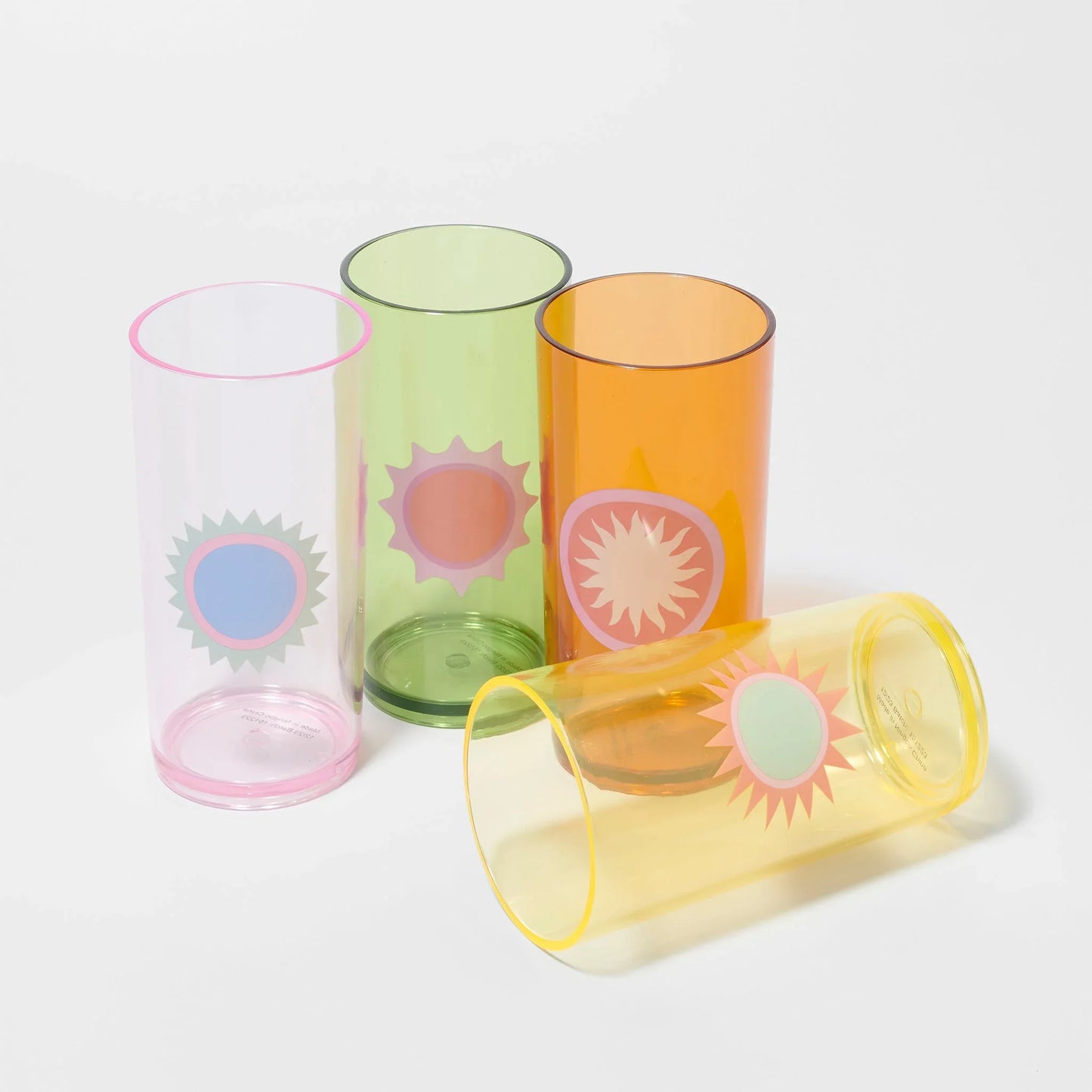 Poolside Tall Tumbler 4 Pack - Rio Sun Multi