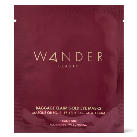 Baggage Claim Gold Eye Masks - Single Pair