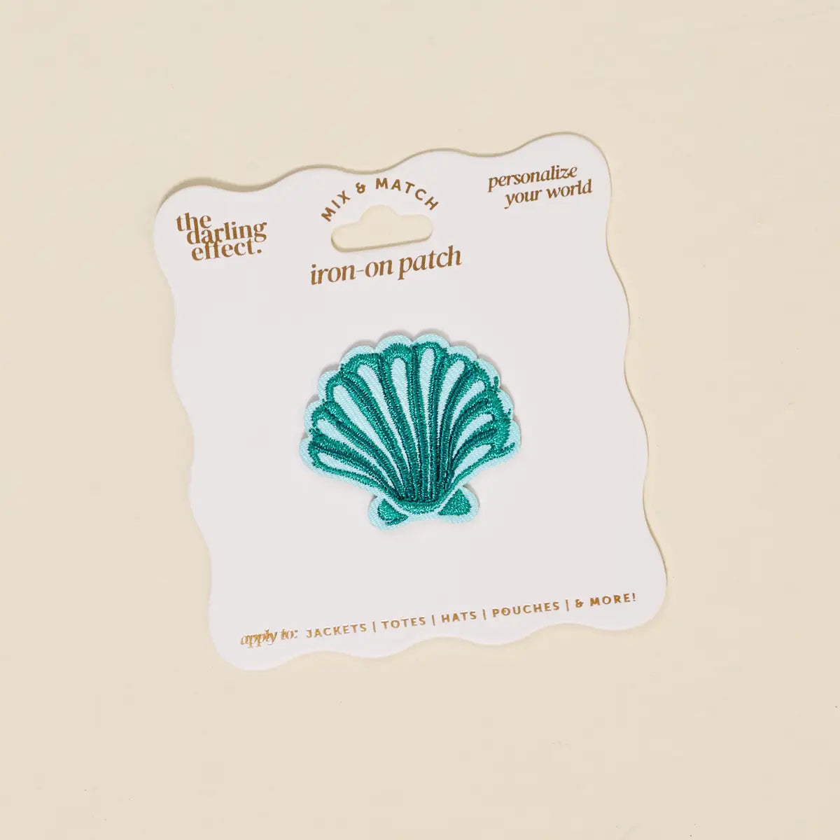 Mix & Match Iron-On Patch-Seashell