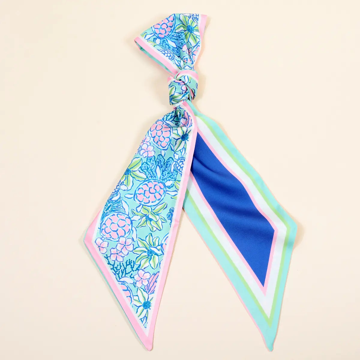 Twirl & Tie Scarf Accessory–Coastal Cove
