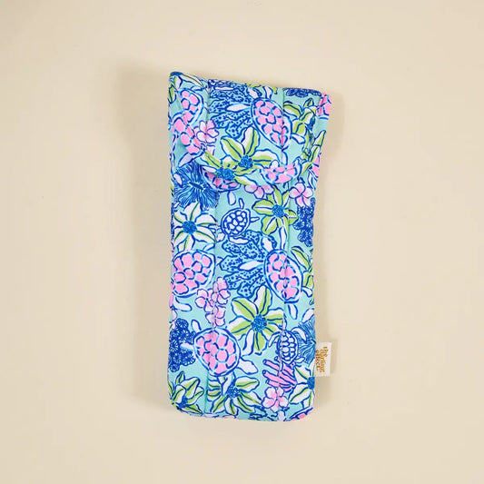Puffy Sunglasses Case–Coastal Cove
