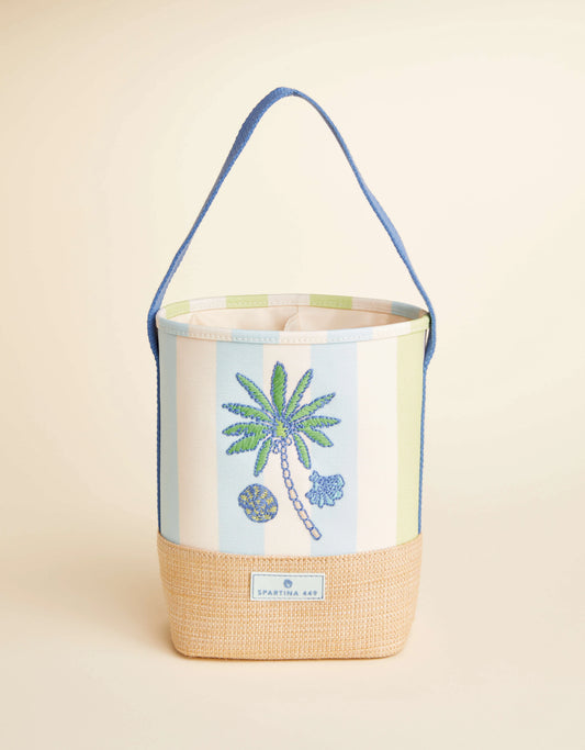 Double Wine Caddy Overboard Stripe