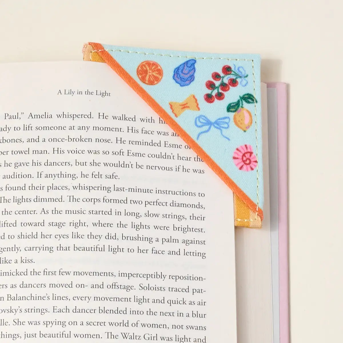 Corner Keeper Fabric Bookmark-Italian Summer