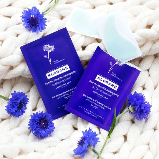 Smoothing and relaxing patches with soothing cornflower 7 sets