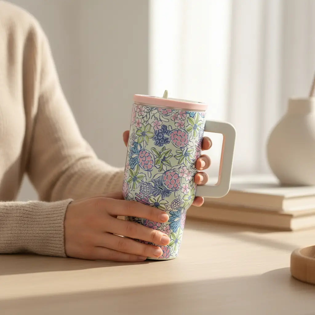 20 oz Lifestyle Flip Straw Tumbler–Coastal Cove