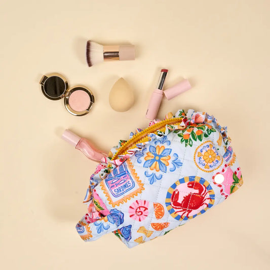 Essentials Quilted Cosmetic Pouch-Ciao Bella