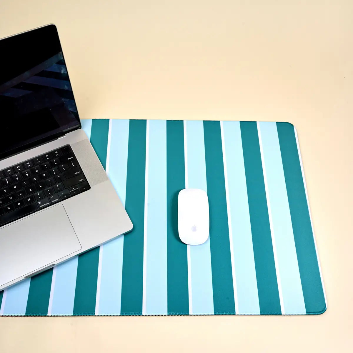 Style Station Desk Mat–Sicily Stripes Teal