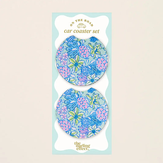On the Road Car Coaster Set–Coastal Cove