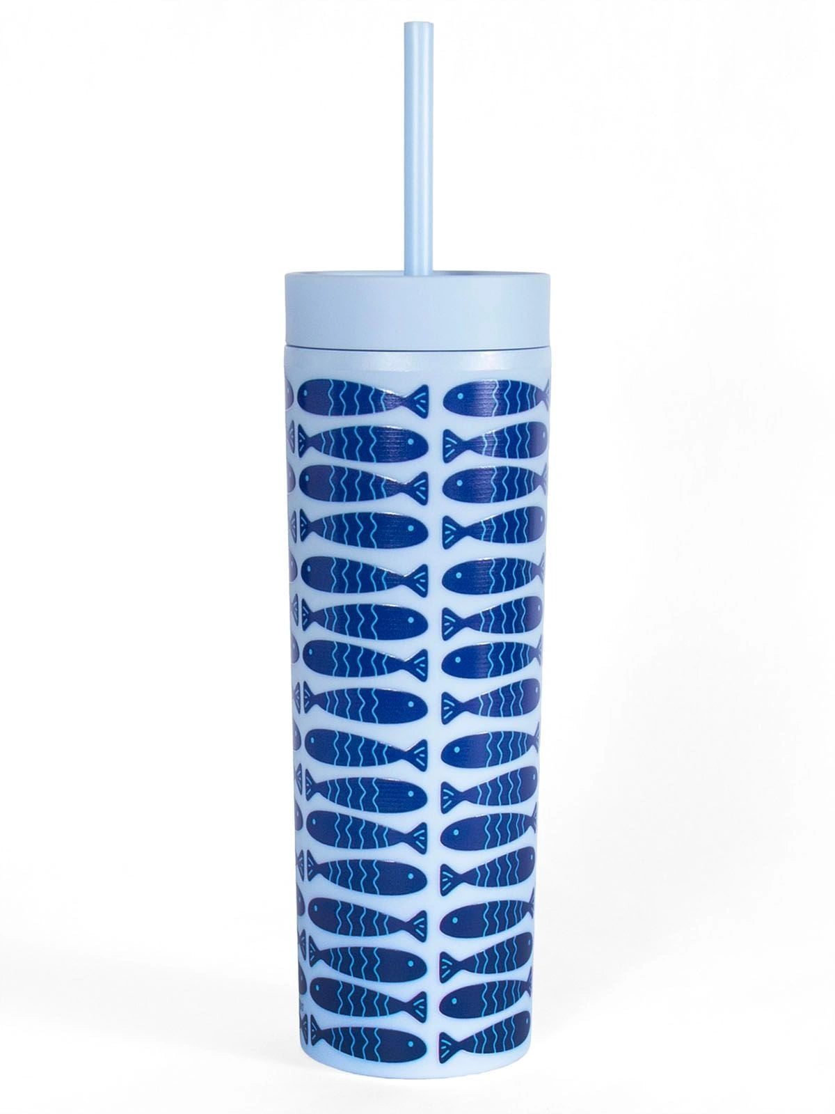Coastal Fishy 16oz Acrylic Tumbler - Blue