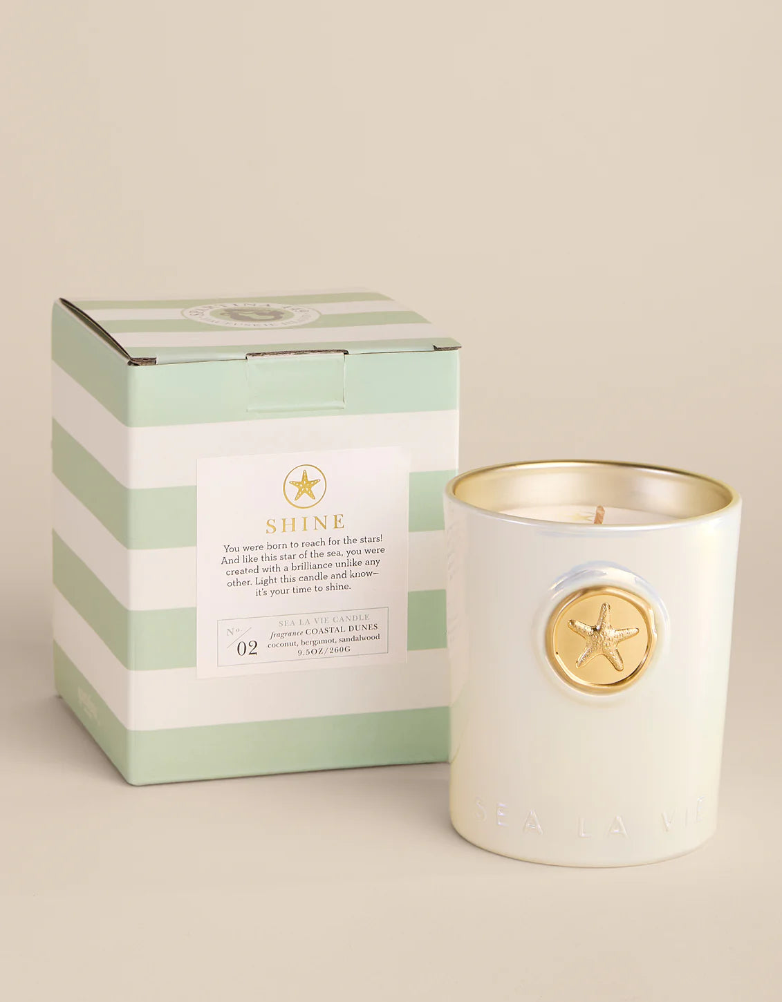 Sea La Vie Shine Starfish Candle No. 02