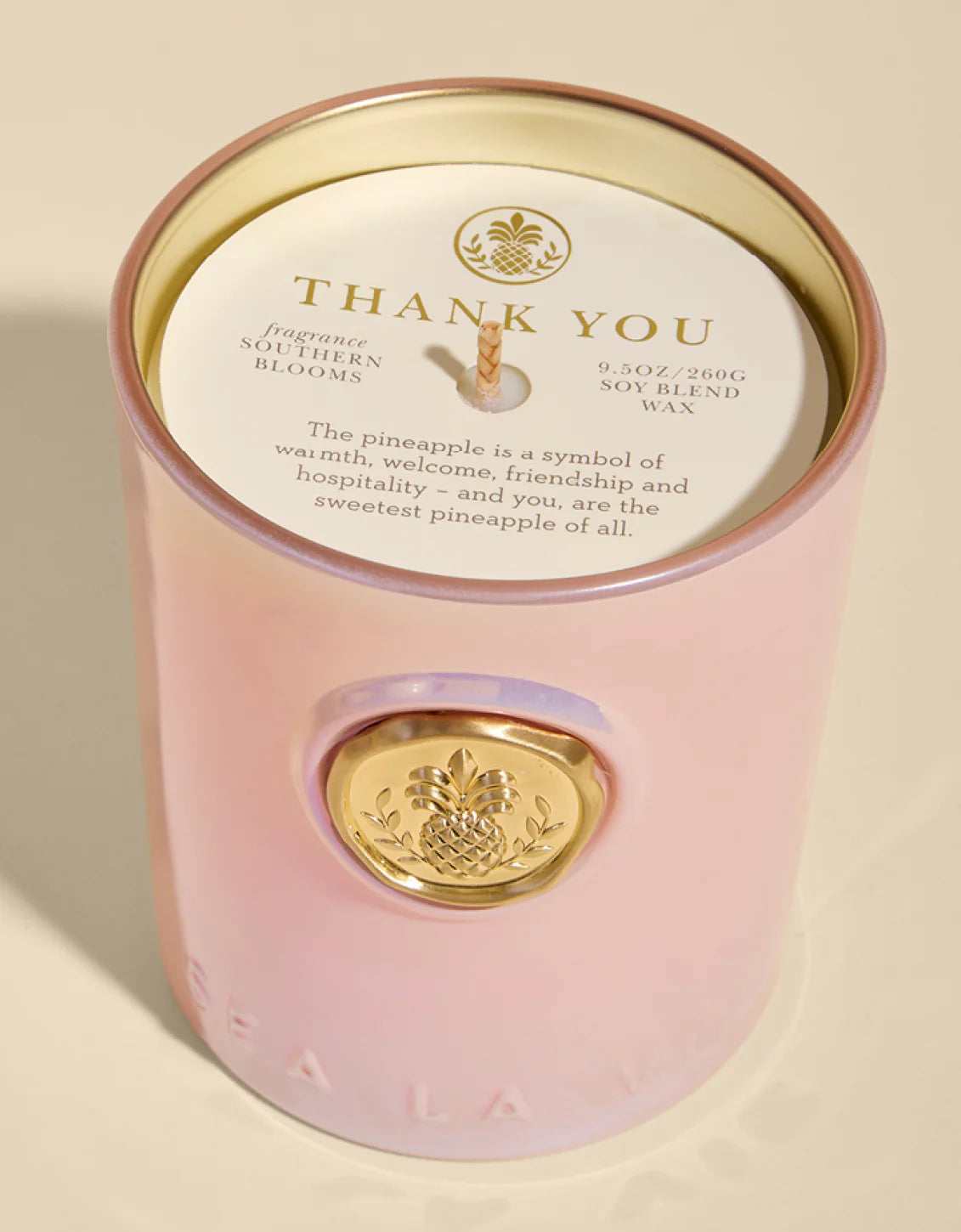 Sea La Vie Thank You Pineapple Candle No. 03