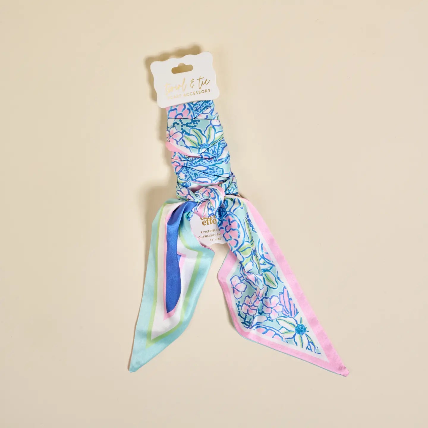 Twirl & Tie Scarf Accessory–Coastal Cove
