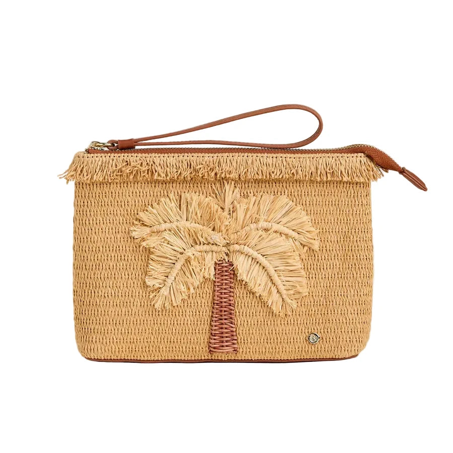 Straw Fringe Carina Wristlet Flagler Resort Palm