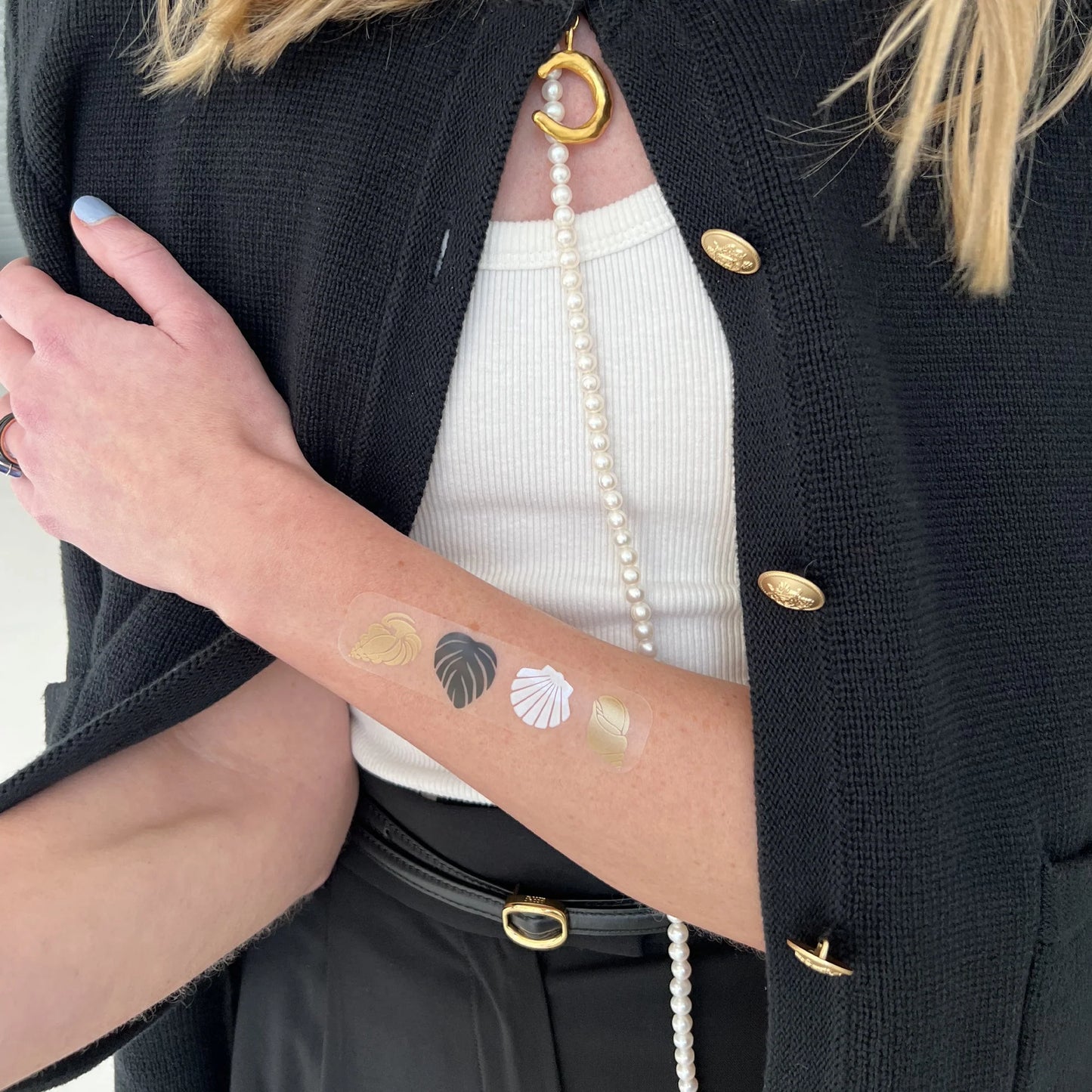 Travel Well 6 Pack Patches - Shell Collage