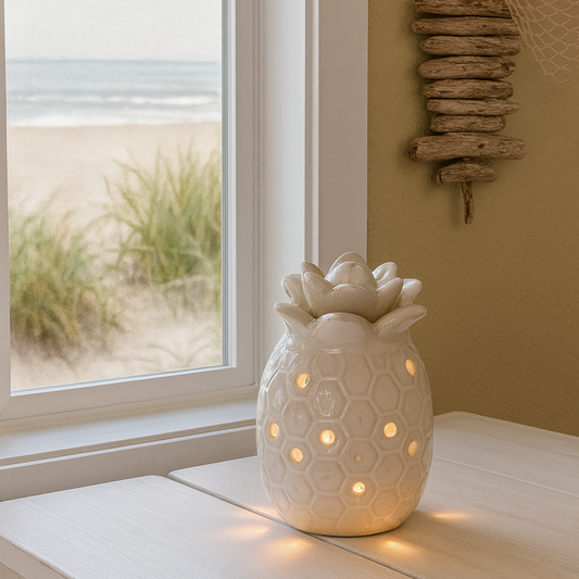 Ceramic Pineapple Glow Light