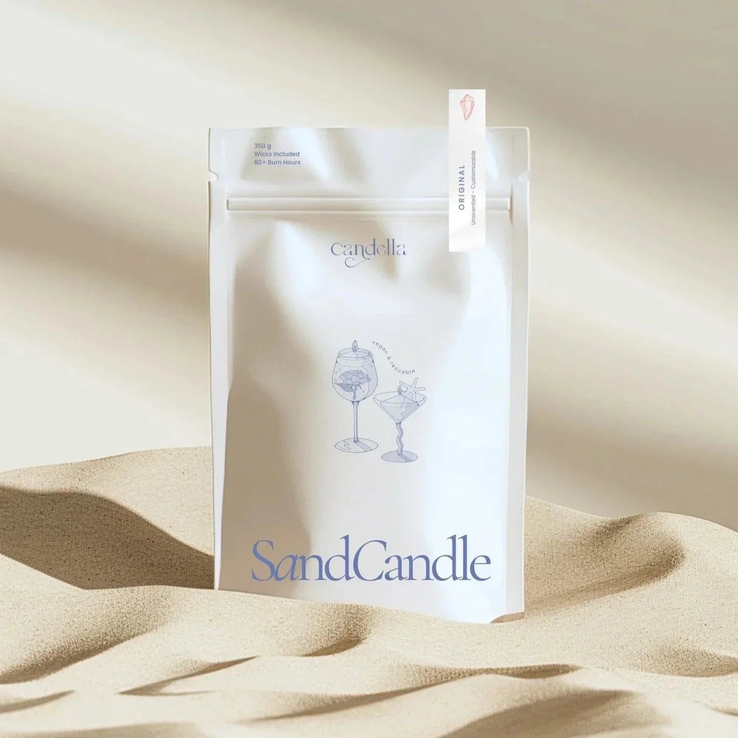 Original (Unscented) Sand Candle