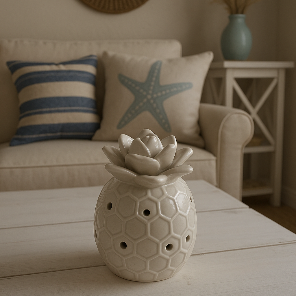 Ceramic Pineapple Glow Light