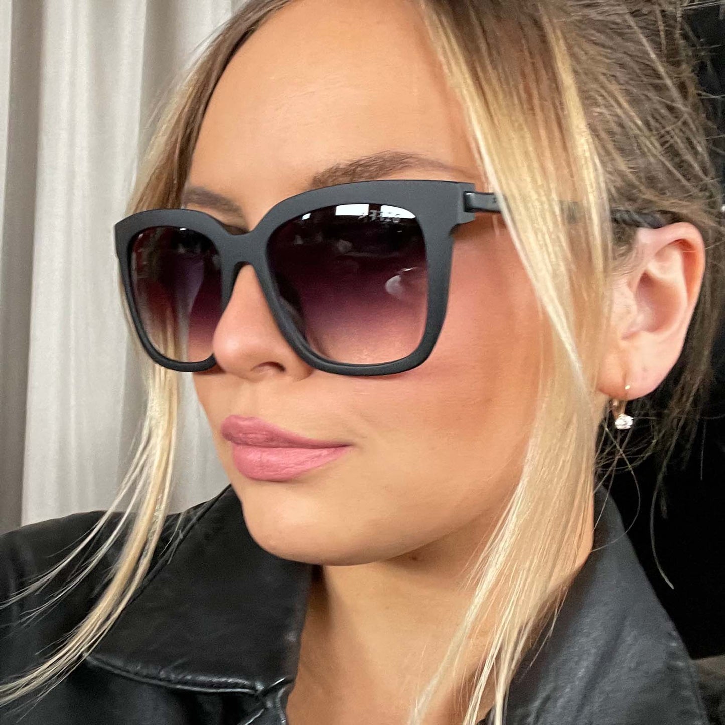 Hailey Sunglasses - Matte Black