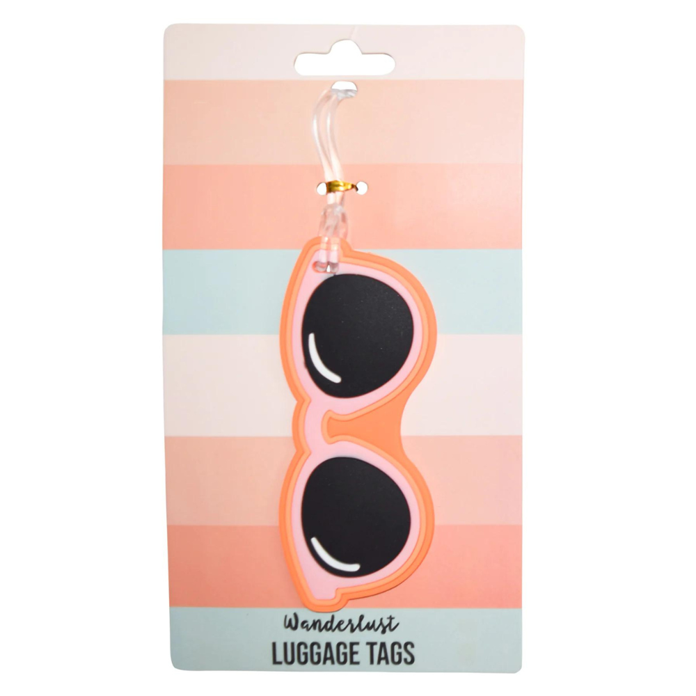Silicone Luggage Tag - Sunglasses