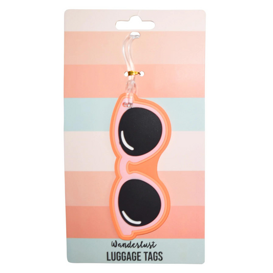 Silicone Luggage Tag - Sunglasses