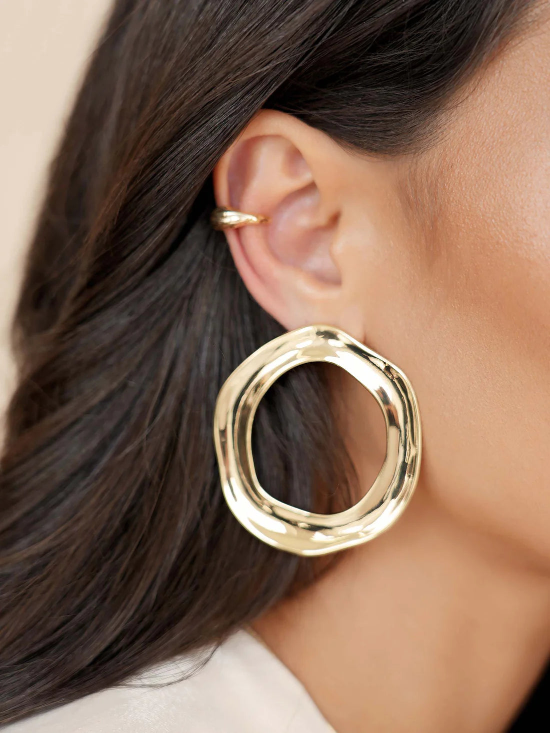 Open Circle Earrings