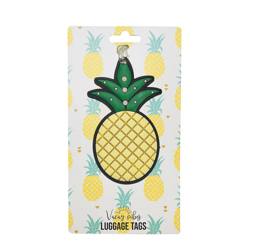 Silicone Luggage Tag - Pineapple