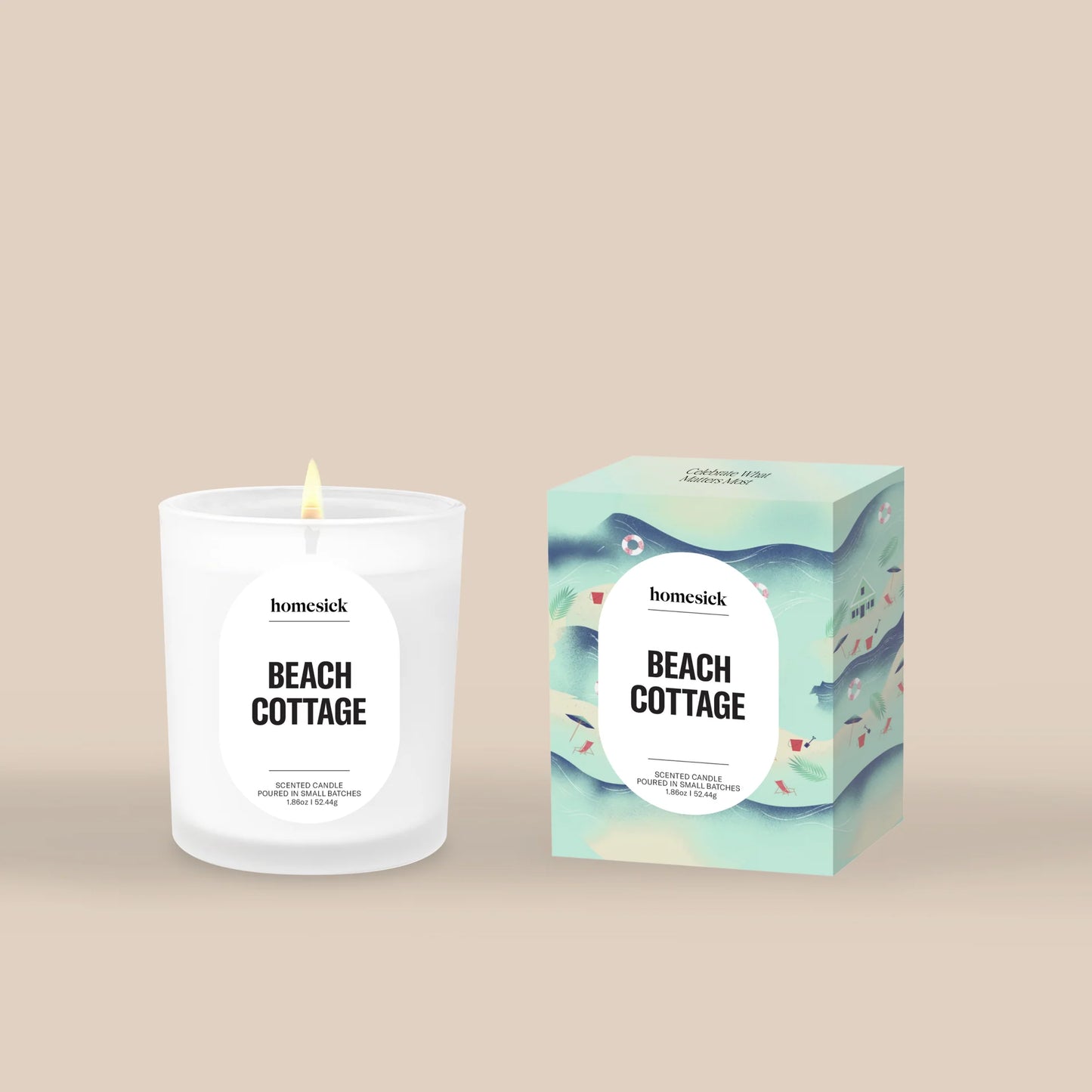 Beach Cottage Mini Candle