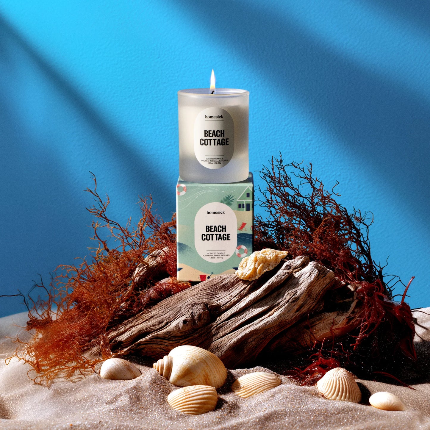 Beach Cottage Mini Candle