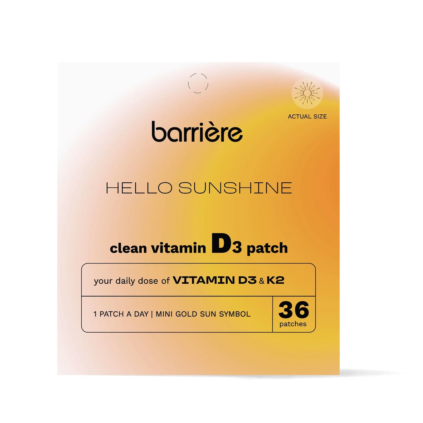 Hello Sunshine - Vitamin D Patch - Gold