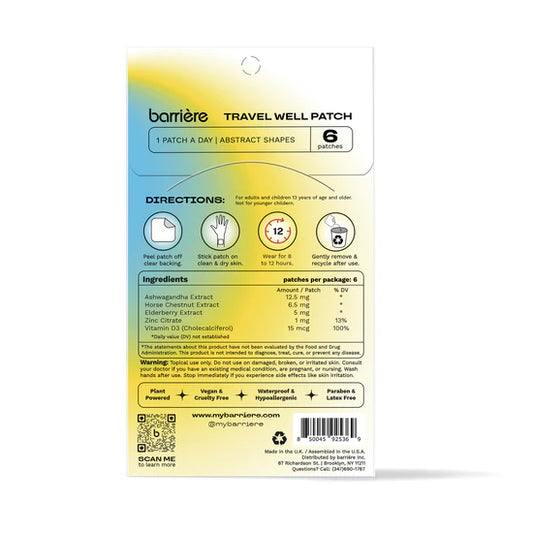 Travel Well 6-Pack Patches - Tropics