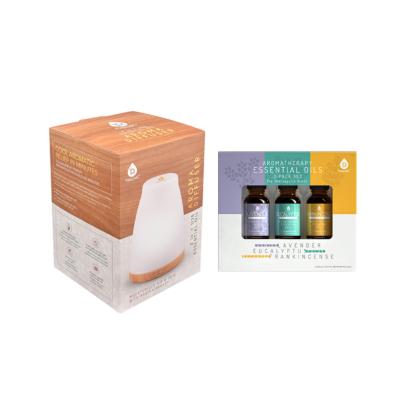 2in1 USB Essential Oil Aroma Difffuser (Oils Included)