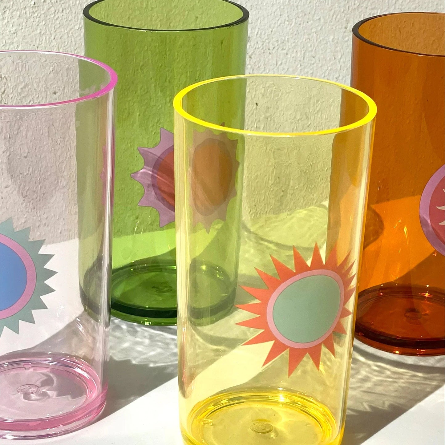 Poolside Tall Tumbler 4 Pack - Rio Sun Multi