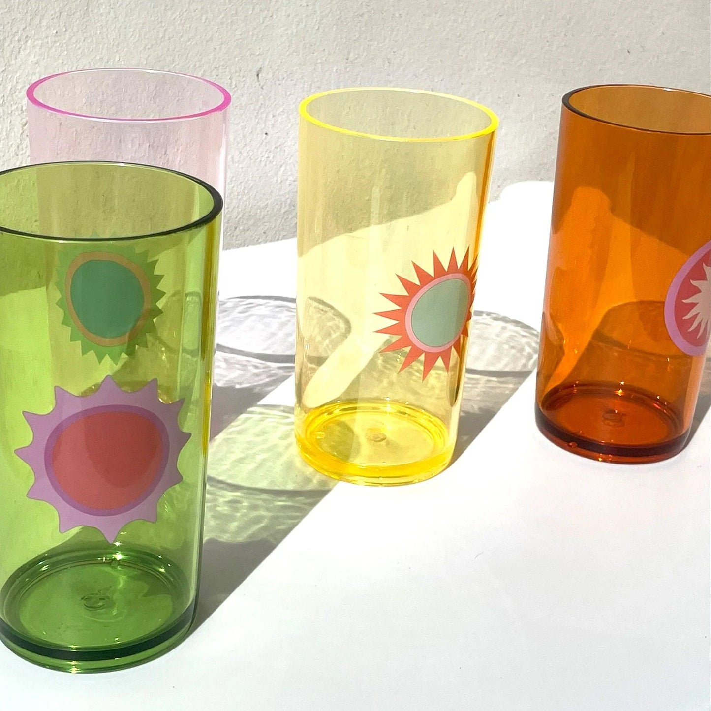 Poolside Tall Tumbler 4 Pack - Rio Sun Multi