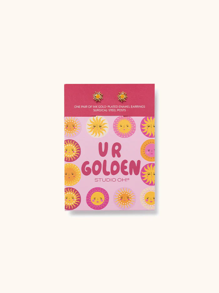 U R Golden Good Day Earrings