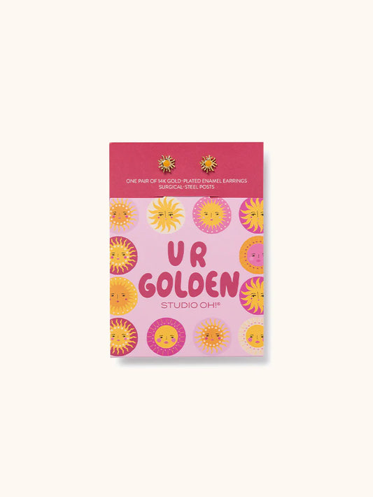 U R Golden Good Day Earrings