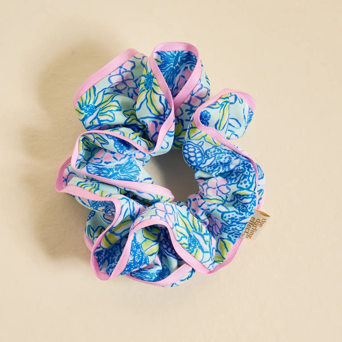 Ruffle Up Scrunchie–Coastal Cove
