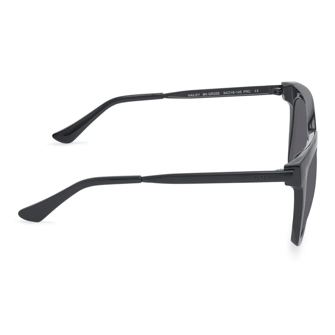 Hailey Sunglasses - Black Grey