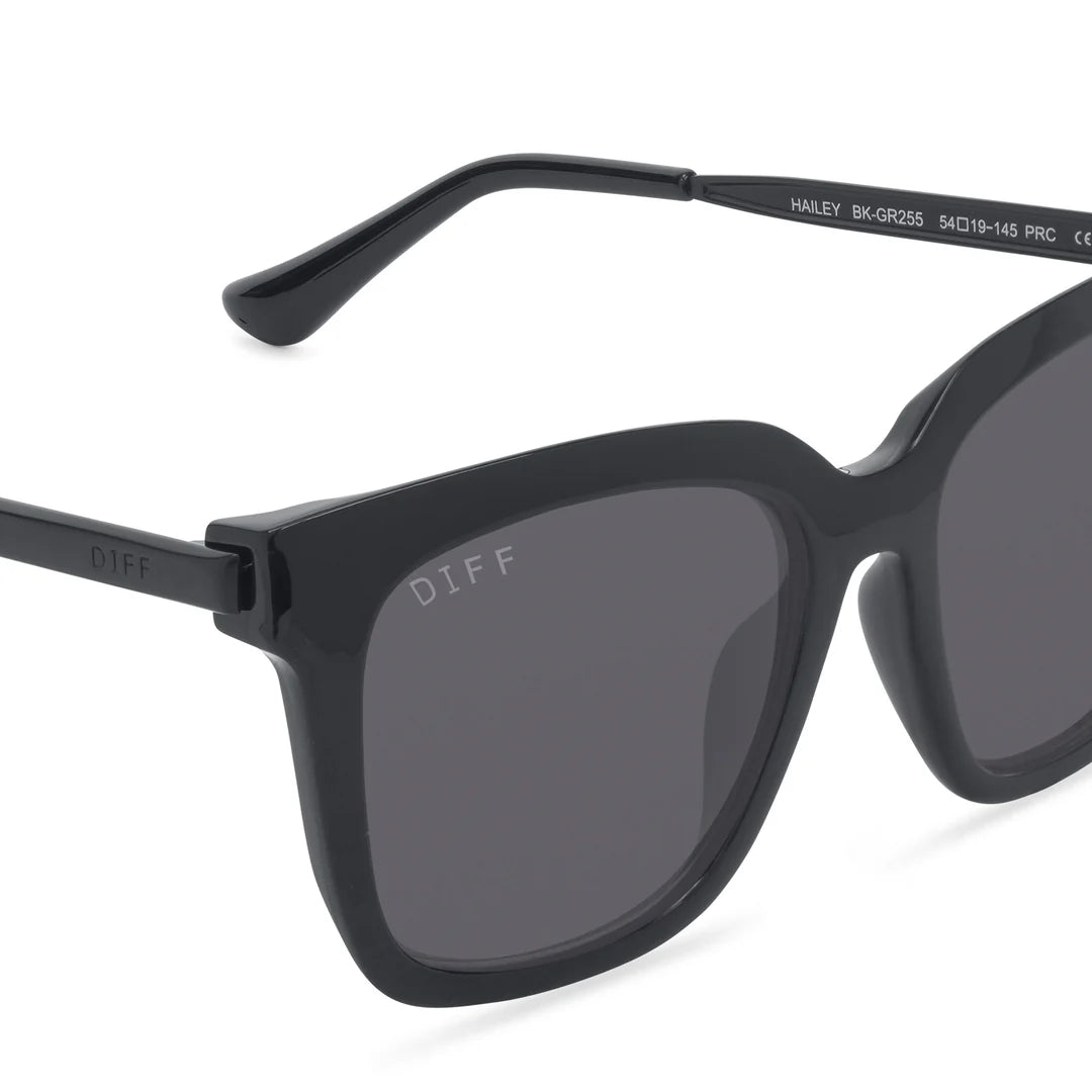 Hailey Sunglasses - Black Grey