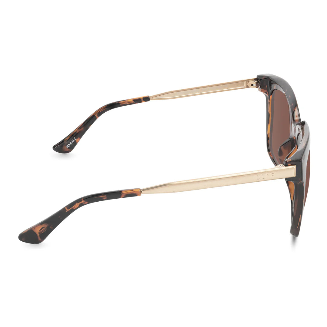 Hailey Sunglasses - Dark Tortoise Brown Gradient