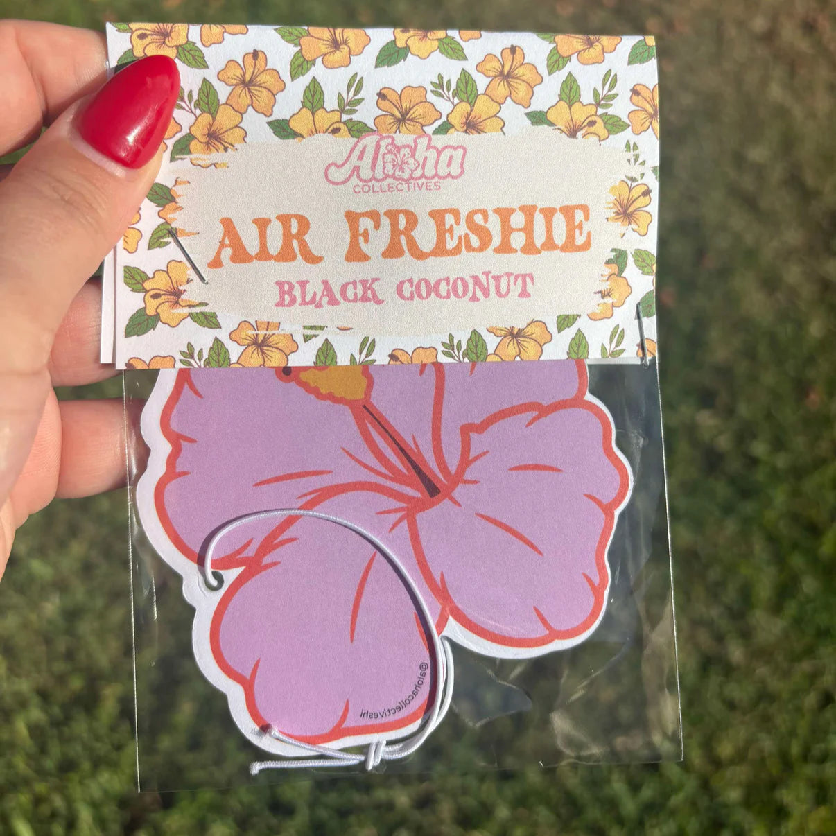 Pink Hibiscus Air Freshener