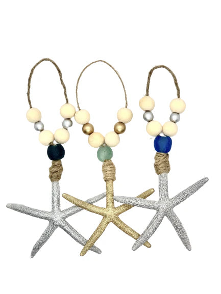 Set of 3 Starfish Ornaments