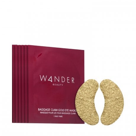 Baggage Claim Gold Eye Masks